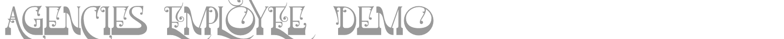 Agencies Employee font preview